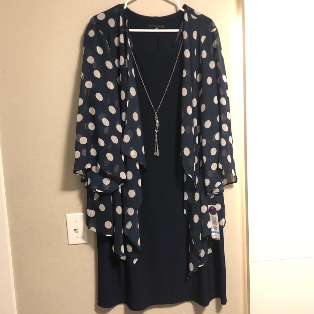 Navy shift dress, new with tags